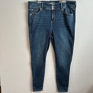 Torrid Women’s 20T Jegging Super Soft Dark Blue High Rise 3 Button Zipper Fly